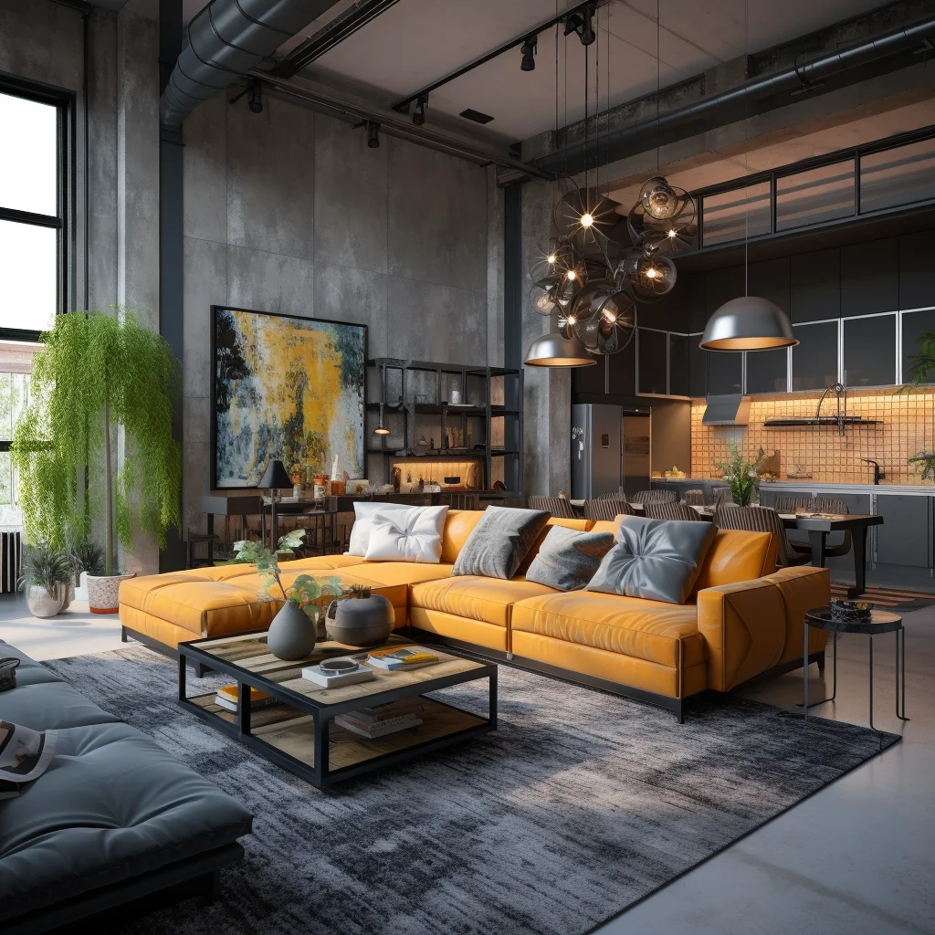 Departamentos con estilo industrial